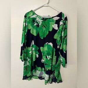 Susan Graver Shirt-XL- liquid knit